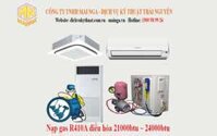 Giá nạp gas điều hòa 21000btu ~ 24000btu R410A