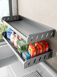 Giá nhà tắm ban công máy giặt phía trên giá đựng bột giặt kệ không đục lỗ nhà tắm nhà vệ sinh