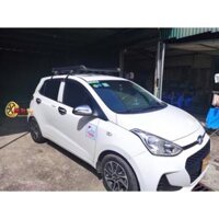 Giá nóc xe HYUNDAI i10 nhôm vuông màu đen màu bạc để đồ hành lý baga mui gắn thanh ngang nóc ô tô cao cấp