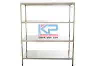 Giá phẳng inox 4 tầng