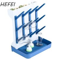 Giá phơi bình sữa cho bé HEFEI, Hộp đựng đồ di động đứng dọc, Bảo quản dễ dàng có thể tháo rời Tiết kiệm không gian bằng nhựa Kính phơi phụ kiện bình sữa cho bé