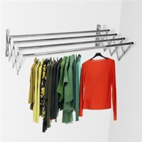 Giá phơi đồ xếp inox 4 thanh