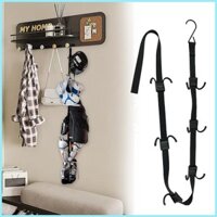 Giá phơi khúc côn cầu Dây đeo sắp xếp Giá để đồ Giá phơi di động với 12 móc Thiết bị khúc côn cầu Dây đeo thể thao tdevn
