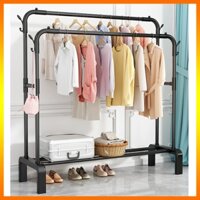 Giá phơi quần áo Hạ cánh Trang chủ Phòng ngủ Treo quần áo Thanh gấp đôi Trong nhà đơn giản Ký túc xá Di chuyển Dễ dàng