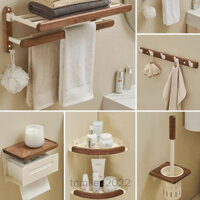 Giá Phòng Tắm Phong Cách Mới Giá Treo Khăn Vệ Sinh Bảo Quản Không Đục Lỗ Treo Khăn Tắm Kệ