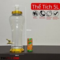 [GIÁ RẺ] Bình Thủy Tinh Ngâm Sâm HÀN QUỐC 5L ( Vòi - Ko Vòi )