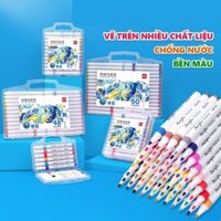 [GIÁ RẺ] Bút sơn Acrylic Marker 36 màu Deli HM108-36 - Chống nước vẽ trên mọi chất liệu, Tô màu DIY vẽ giày vải, chai lọ