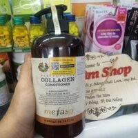 [Gía Rẻ]  Dầu Gội Xả Phục Hồi Collagen Mefaso Ý 850ml