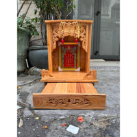 GIÁ RẺ NHẤT- Bàn thờ ông địa tủ thờ thần tài thổ địa gỗ xoan đào chạm Phúc lộc thọ rẻ đẹp
