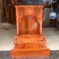 [GIÁ RẺ NHẤT] BÀN THỜ ÔNG ĐỊA THẦN TÀI GỖ XOAN NGANG 38cm, Gỗ, Trang Trí, Trang Trí Nhà, Decor, Decor Phòng Nhà Tranh