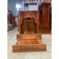 GIÁ RẺ NHẤT- Bàn thờ ông địa tủ thờ thần tài thổ địa gỗ xoan đào size 38/50cm