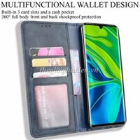 [Giá rẻ nhất ] Bao da dạng ví Xiaomi Mi Note 10, CC9 Pro Leather Luxury