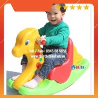 giá rẻ nhất -  Bập bênh cho bé con Hươu cao cổ sử dụng chất liệu nhựa cao cấp