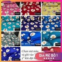 [GIÁ RẺ NHẤT] Bộ drap thun hoa cúc nhiều màu 1 ga 3 vỏ gối