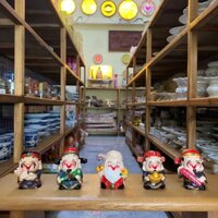 [Giá Rẻ Nhất] Bộ Tượng Mini 5 ông: Phúc - Lộc - Thọ - Tài - Hỷ