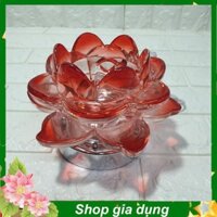 {Giá rẻ nhất} ĐÈN XÔNG TINH DẦU HOA HỒNG THỦY TINH .A0687{SP yêu thích}