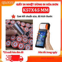 [Giá rẻ nhất] Giấy in bill K57x38, 57x38, giấy in dùng cho máy pos cầm tay - Thùng 100 cuộn
