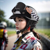 Giá Rẻ Phong Cách Mới Retro Xe Máy Mũ Bảo Hiểm Phong Cách Nhật Bản Mùa Hè Harley Nửa Mũ Bảo Hiểm Xe Điện Xe Máy Nam Nữ Mũ Bảo Hiểm Siêu Nhẹ