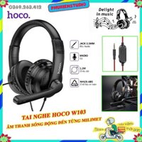 🔥Giá rẻ🔥 Tai nghe HOCO W103 điều chỉnh âm lượng tùy ý , chơi game nghe nhạc, chống ồn, bass cực khủng