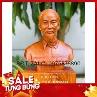 [GIA RE] tượng bác hồ. gỗ hương liền khối