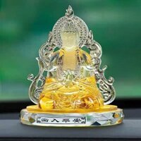 [Giá Rẻ] Tượng Phật Quan Âm Đá Lưu Ly Pha Lê Cao Cấp Trang Trí Taplo ô Tô Bàn Làm Việc - HanHanAuto