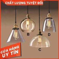 [Giá Rẻ - Uy Tín]  ĐÈN THẢ CHAO THỦY TINH TRÀ 11 ( Kèm Bóng led Edison 4w)