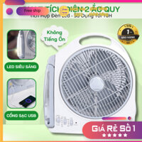 [Giá Rẻ Vô Địch] Quạt Tích Điện 2 Bình Ác Quy Có Đèn Led Siêu Sáng, Sử Dụng Liên Tục 16 Giờ