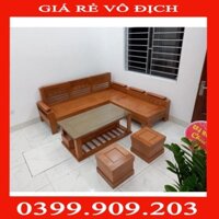 GIÁ RẺ VÔ ĐỊCH Sofa góc nhỏ gỗ sồi nga sofa tay trứng bàn ghế gỗ sồi