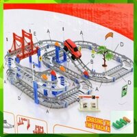 (Gia re)Bộ đồ chơi đường đua ô tô tàu lượn 88 chi tiết (loại to) ảnh thật