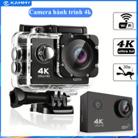 【giá rẻ】Camera hành trình xe mát gắn mũ bảo hiểm Sport camera 4K, Cam hành trình cho xe máy, xe đạp, đi phượt, di lịch