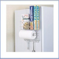 (Giá Rẻ)Giá đựng đồ 3 tầng bằng inox treo hông tủ lạnh nhập khẩu từ Nhật Bản