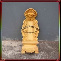 (Giá Rẻ)Long vị thờ gia tiên trạm rồng gỗ mít