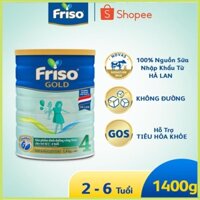 [Giá Rẻ]Sữa Bột Friso Gold 4 1400g (Dành Cho Trẻ Từ 2 - 6 Tuổi)