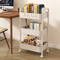 Giá Sách Có Thể Di Chuyển Sàn Phòng Học Gia Đình Tủ Sách Giá Đựng Sách Phòng Khách Đồ Ăn Vặt Xe Đẩy Giá Để Đồ Trong Phòn