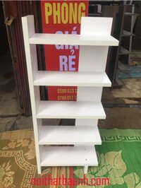 Giá Sách Gỗ SV01 – Kệ Gỗ màu Trắng Đa Năng Giá Rẻ