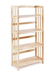 Giá sách gỗ thông tự nhiên 4 tầng rộng 80cm GS4T80