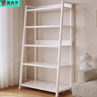 [Giá sách lưu trữ nhiều tầng đặt sàn] Giá lưu trữ phong cách Ins cho phòng ngủ, gia đình, đơn giản, hình thang, nghệ thuật sắt, kệ trưng bày phòng khách