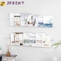 Giá sách nổi JEROMY, Giá đỡ tài liệu treo tường, Giá đỡ tạp chí, Nhà tổ chức văn học Ý tối giản Acrylic Pamphlet Kệ đứng