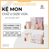 Giá Sách Treo Tường Đựng Sách Vở Kệ Chữ U Treo Tường Đa Năng Không Cần Khoan Tưòng