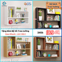 Giá sách treo tường, kệ gỗ trang trí đa năng chữ L bằng gỗ MDF cao cấp kèm ốc vít - Jumi Decor