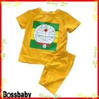 (Giá Sale ) Combo 3 Bộ Quần áo hình Doremon trẻ em,bộ đồ bé gái,bé trai cho bé từ 6kg-29kg.BDBG32. .