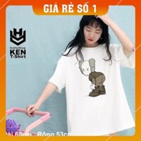 [Giá Sập Sàn] Áo Thun Tay Lỡ Dáng Rộng - Unisex Nam Nữ dưới 80kg, Haihaishop, Gấu XX tuot quần