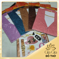 (Giá sỉ 10 bộ) Bộ quần áo vest nữ hàng mã/Giấy cúng_bộ comple bà kèm phụ kiện