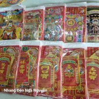 (Giá sỉ 10 bộ)Trọn bộ giấy cúng đủ loại/Giấy cúng đất đai, thần tài,khai trương,quan âm, ông táo,...