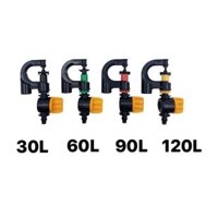 [Giá sỉ] 100 béc G5 xoay 360 độ có van khóa chỉnh lưu lượng phun mưa, tưới cây, tưới rau