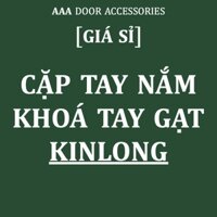 [Giá sỉ] 5 Cặp Tay Nắm Khoá Tay Gạt KINLONG cửa nhôm XINGFA (Đen/Trắng)