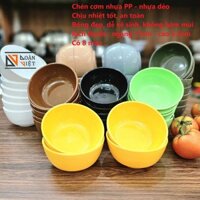 (GIÁ SỈ 50 cái) CHÉN CƠM NHỰA PP cao cấp. Nhựa dẻo, cứng cáp ,độ bền cao- Chịu nhiệt tốt, an toàn. Có 8 màu bóng đẹp