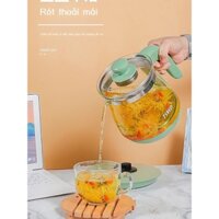 [GIÁ SỈ] Ấm đun nước Malata sức khỏe nồi điện gia dụng tự động 1.8L đa năng thủy tinh giữ nhiệt pha trà hoa