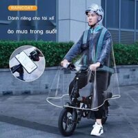 [GIÁ SỈ]  Áo mưa đặc biệt dành cho người lái xe, áo mưa poncho xe điện gấp gọn, to và dày, unisex,