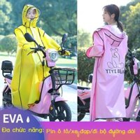 [GIÁ SỈ]  Áo Mưa Xe Ô Tô Điện Pin Ô Tô Dài Toàn Thân Chống Bão Phong Cách Mới Nữ Đi Xe Đạp Áo Chống